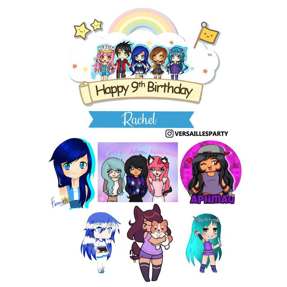 Jual Produk Unggulan Cake Topper Aphmau Itsfunneh Topper Kue Anime 