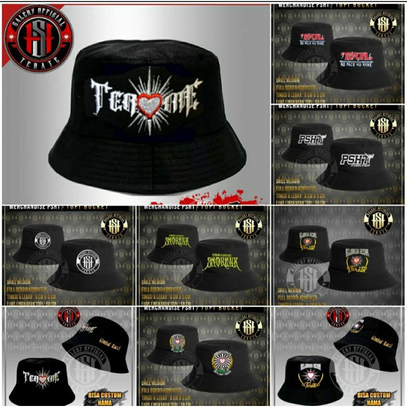 TOPI BUCKET PSHT TOPI KEREN