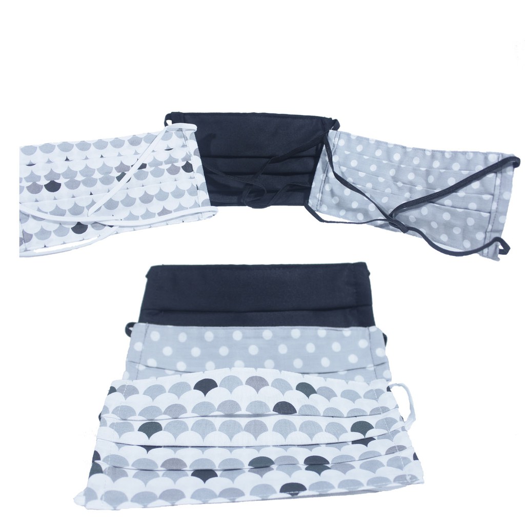 MASKER KAIN PREMIUM HIJAB KAIN KATUN DEWASA 2 LAPIS