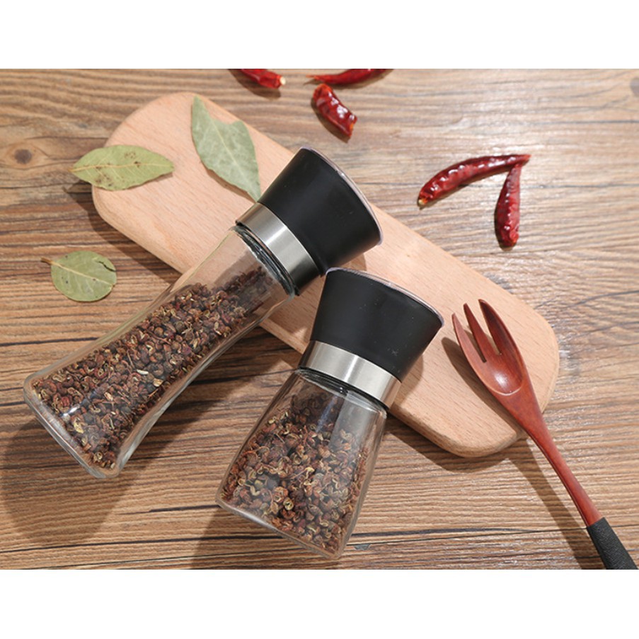 Adda Home - Botol Grinder Bumbu Lada Bubuk Garam Penggiling Pepper Mill Grinder Stainless