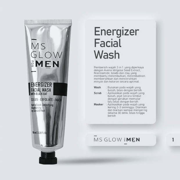 PAKET MS GLOW For Men | Ecer Energy Bright Cream | Krim Men | Energizer Facial Wash Sabun | Power Serum MSGlow Man Isi 3 | Paket MS Glow Men isi 4 | Sunscreen Spray MS glow Men Terbaru Termurah Original COD