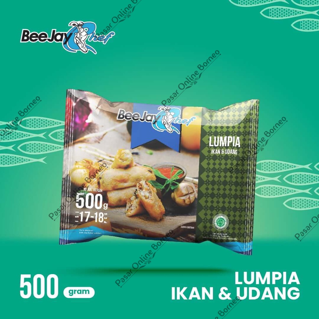 

BeeJay Chef Lumpia Ikan Dan Udang 500 Gram Frozen Food