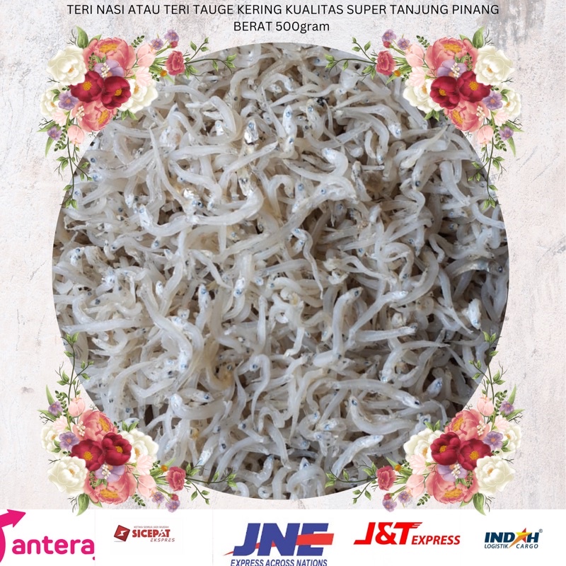 

IKAN TERI TAUGE ATAU TERI NASI PUTIH KERING OVEN KUALITAS SUPER DARI TANJUNG PINANG BERAT 500GRAM