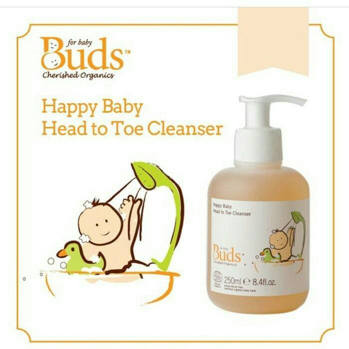 Buds Happy Baby Head to Toe Cleanser - Sabun Shampoo 2in1 Bayi Organik