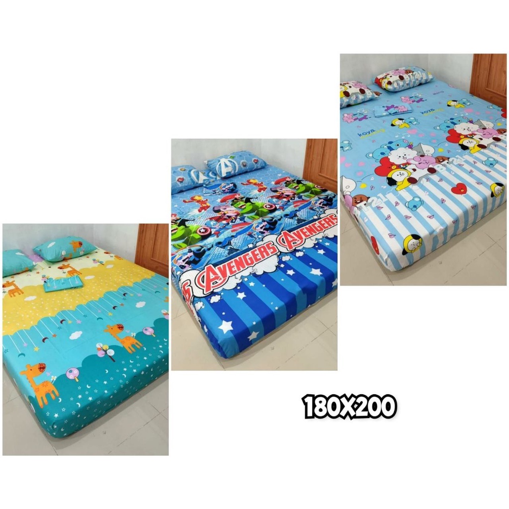 Sprei Home Made 180x200 Katun Random Halus Rapi Adem Tidak Luntur