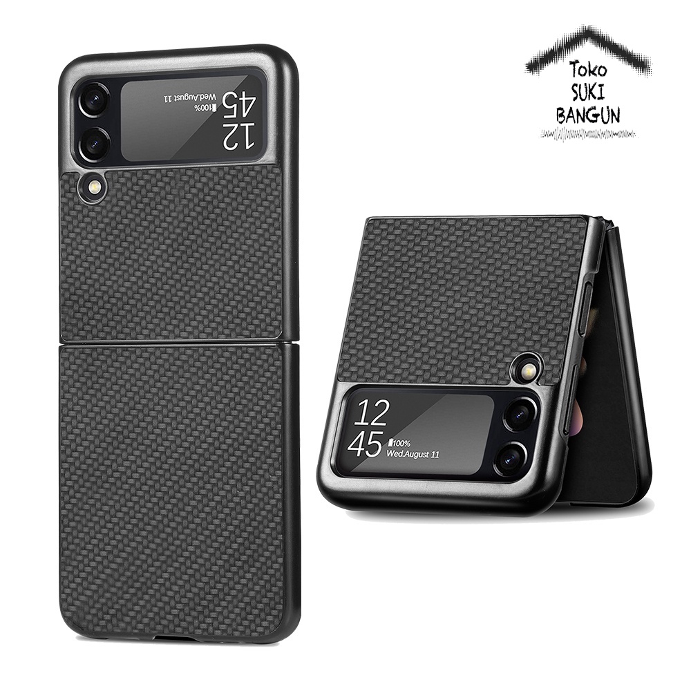 Case Samsung Galaxy Z Flip4 Flip 4 Rugged Carbon Cover Pouch Protector Casing ZFL4-002