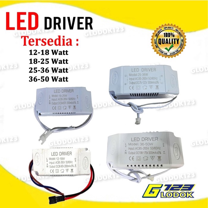 LED Driver Adaptor Switching Power Supply 12-18W 18-25W 25-36W 36-50W