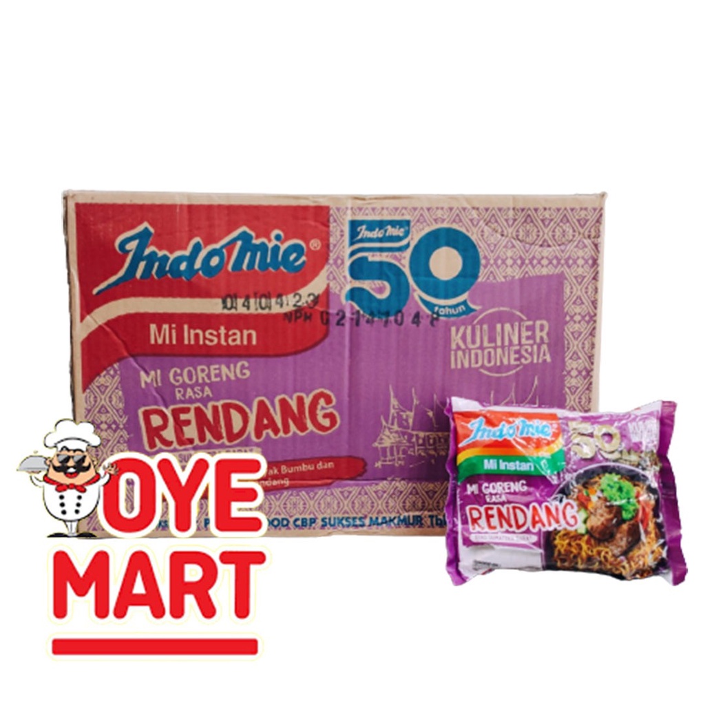 INDOMIE GORENG RASA RENDANG 91GR 1 DUS ISI 40