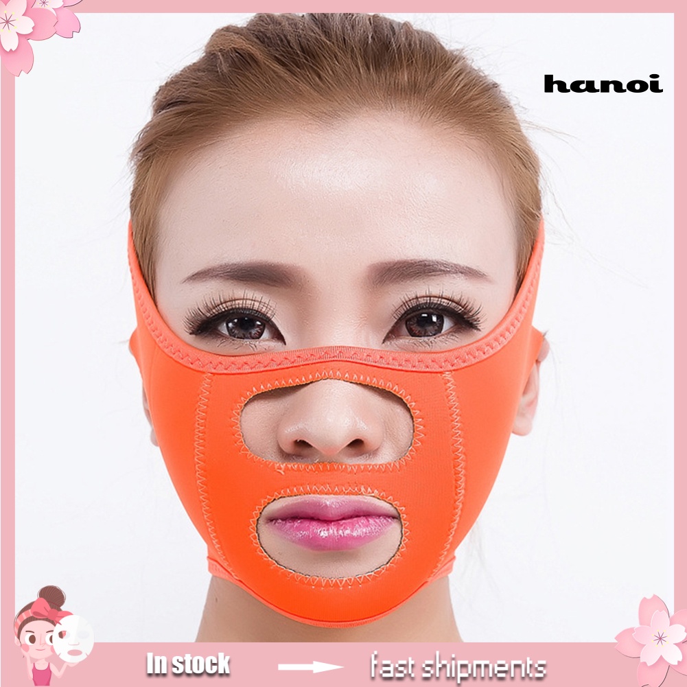 HQTM_Double Chin Thin-Face V-Face Bandage Massage Facial Slimming Belt Beauty Tool