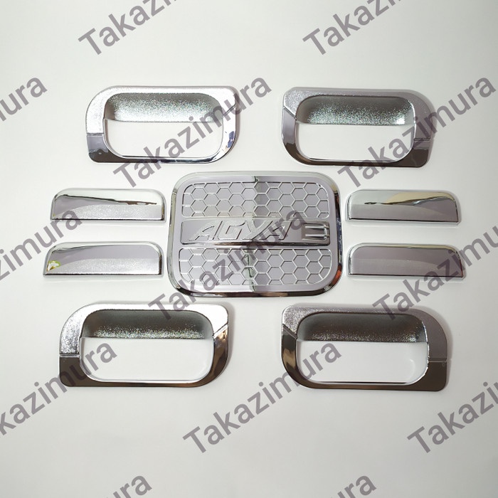 PAKET HANDLE COVER TANKI &amp; OUTER CHROME MOBIL TOYOTA AGYA 2012-2021