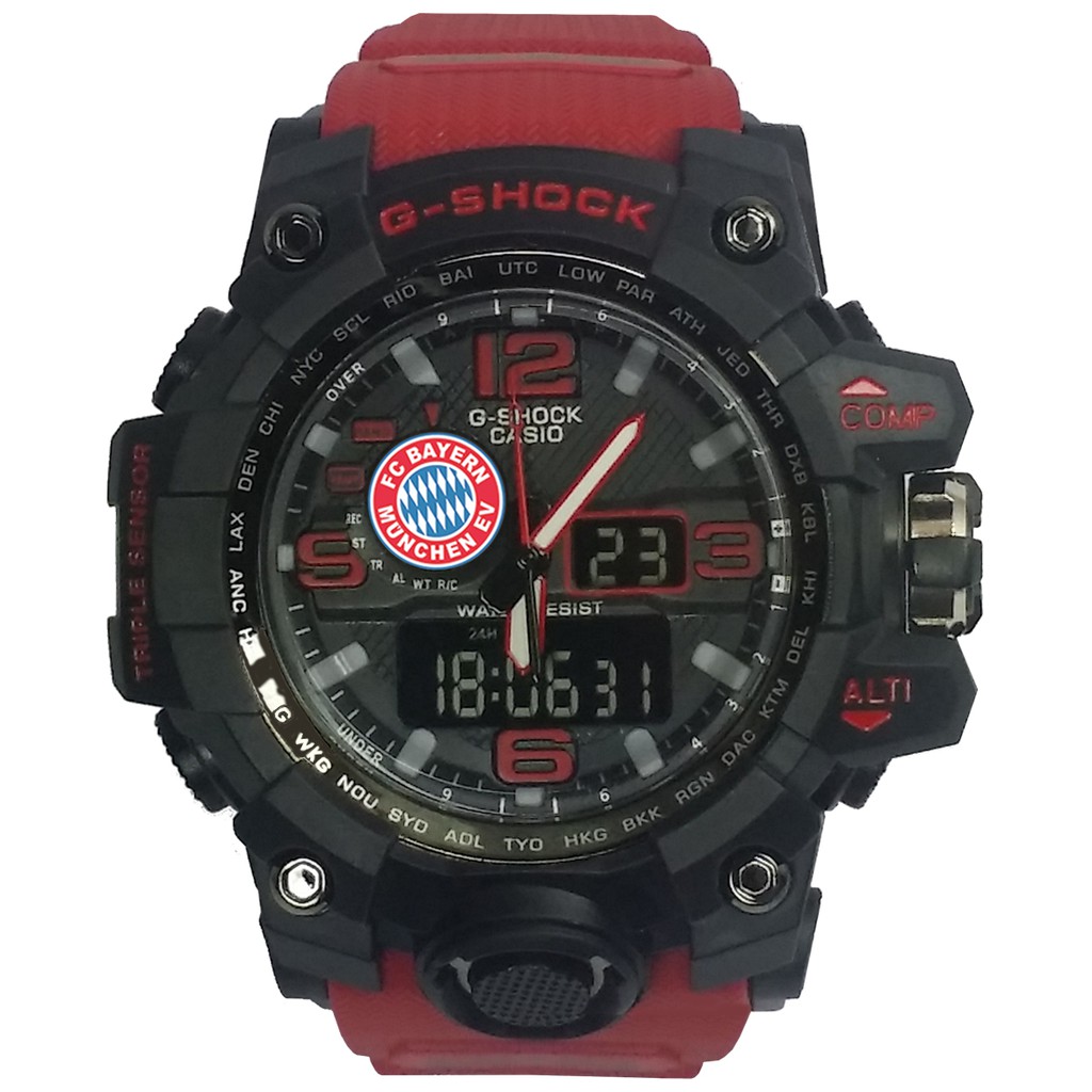 Exclusive Jam BAYERN MUNCHEN Double Time (Tali Merah Marun)