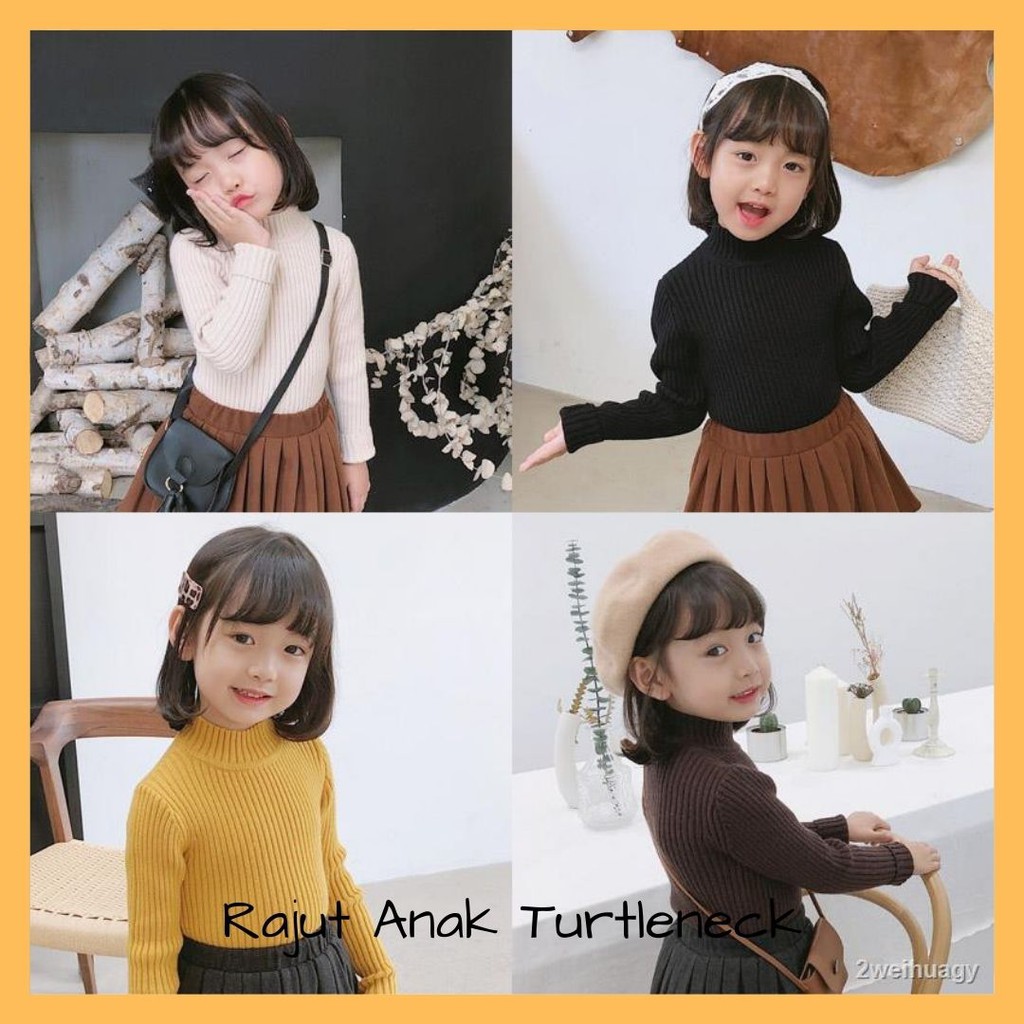 RAJUT ANAK TURTLENECK / SWEATER RAJUT ANAK 3-5 TAHUN / SWEATER TURTLENECK / SWEATER TURTLE ANAK UNISEX