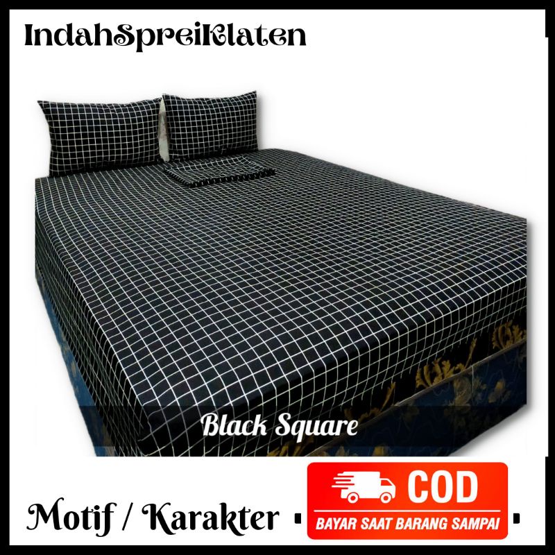 Sprei Homemade Aesthetic Kotak free Sarung Bantal Guling Seprei Kamar Aesthetic Murah