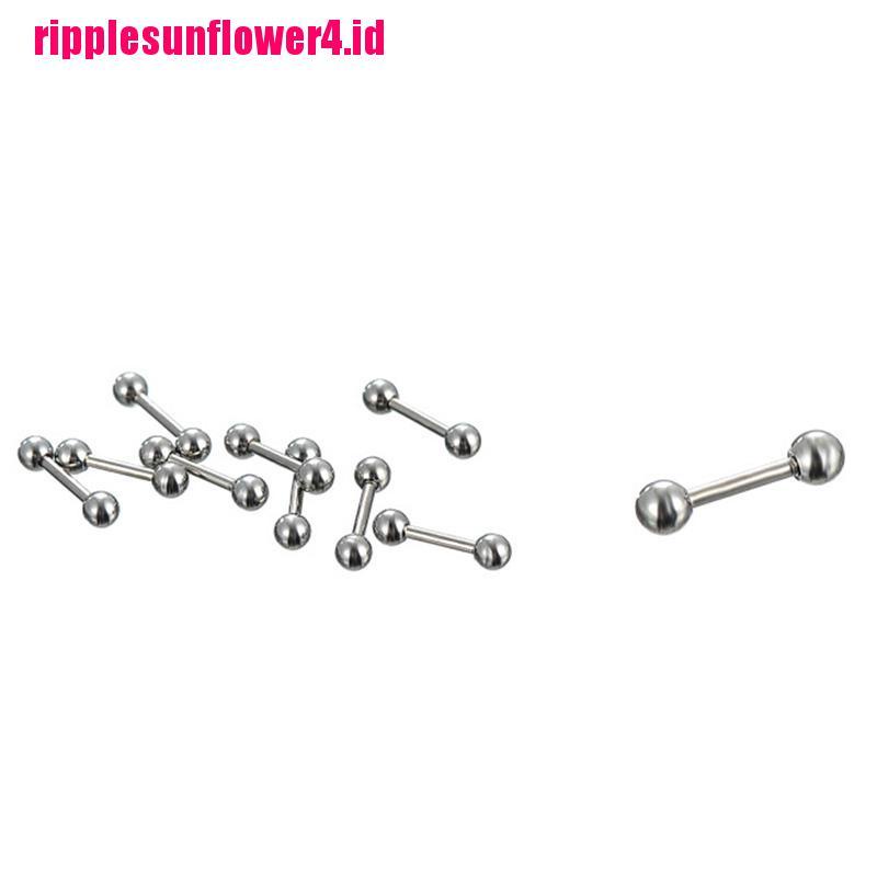 66pcs Anting Tindik Lidahputingtubuh Bentuk Barbell Bahan Stainless Steel