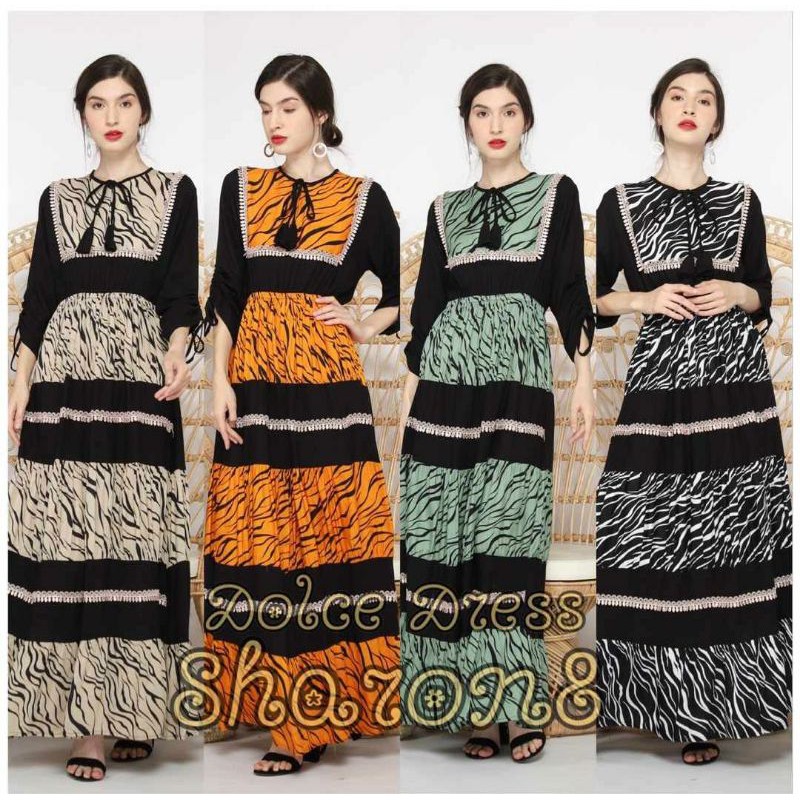 DRESS PANJANG GAMIS BAJU MUSLIM SHARON 8 DOLCE DRESS