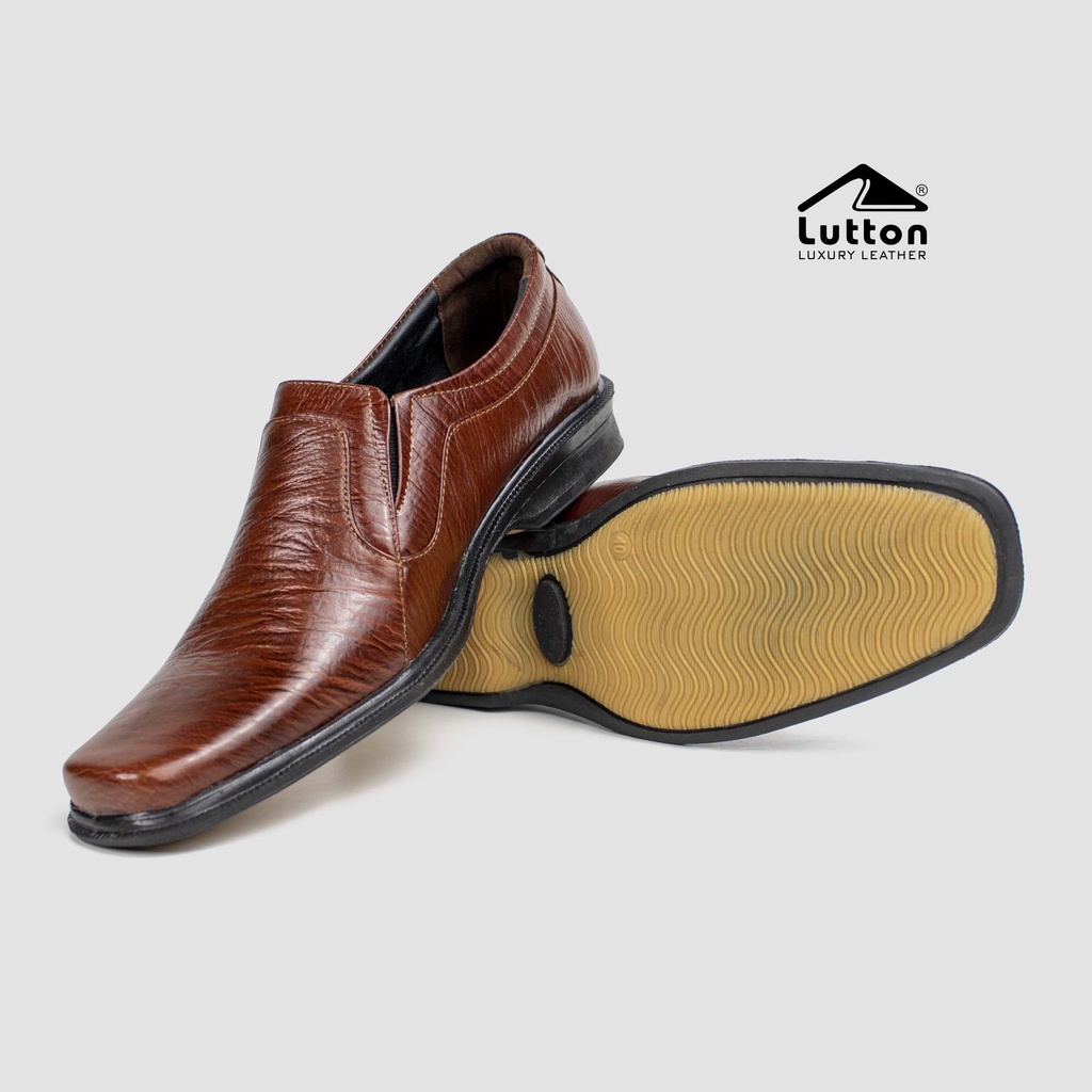 LUTTON - SEPATU PANTOFEL PRIA BAHAN KULIT SAPI ASLI - SEPATU KANTOR PRIA BAHAN KULIT SAPI ASLI - SEPATU PEGAWAI BAHAN KULIT SAPI ASLI - PANTOFEL 2018