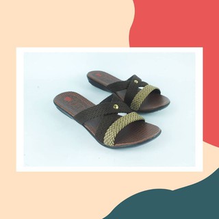 Grace (LAVENDER BAN 2 SILANG) SANDAL RAJUT SLOP SILANG CEWEK TURKI