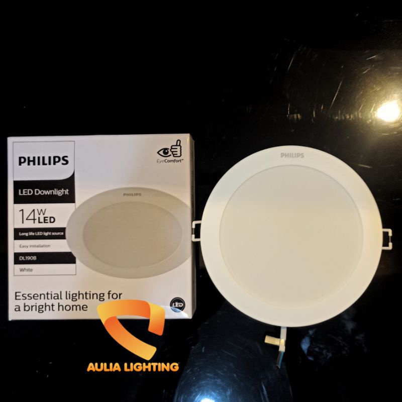 LAMPU DOWNLIGHT PHILIPS LED ERIDANI 14W DL190B 14 WATT G2 GEN3 D150 6 INCH HIAS PLAFON SNI GARANSI RESMI 3000K 4000K 6500K PANEL LIGHT LED