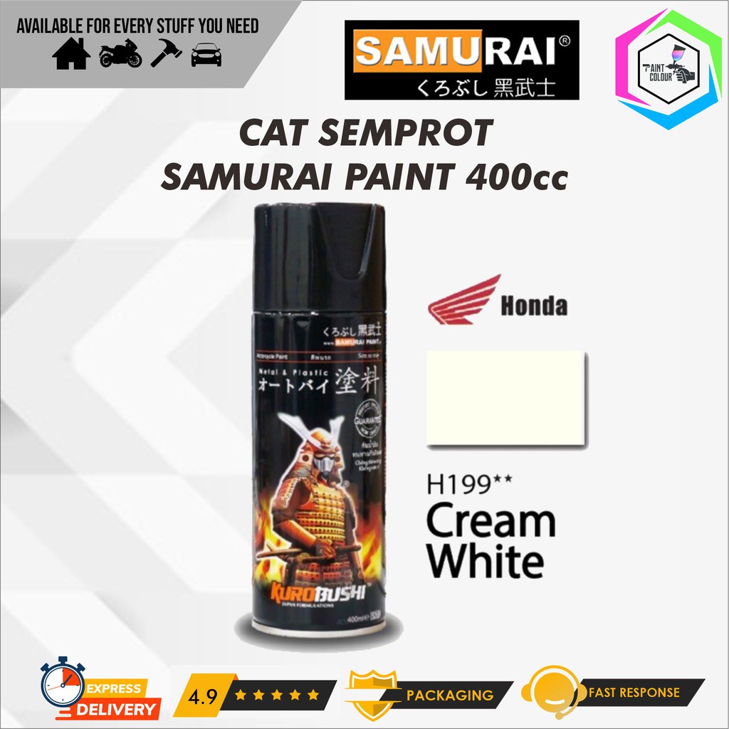 Samurai Paint H199** Cream White Scoopy Cat Semprot