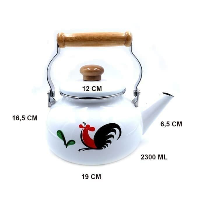 Teko Enamel Ayam Jago