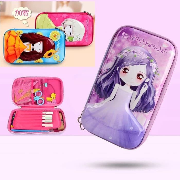 

Tempat alat tulis Smiggle PRINCESS 3D