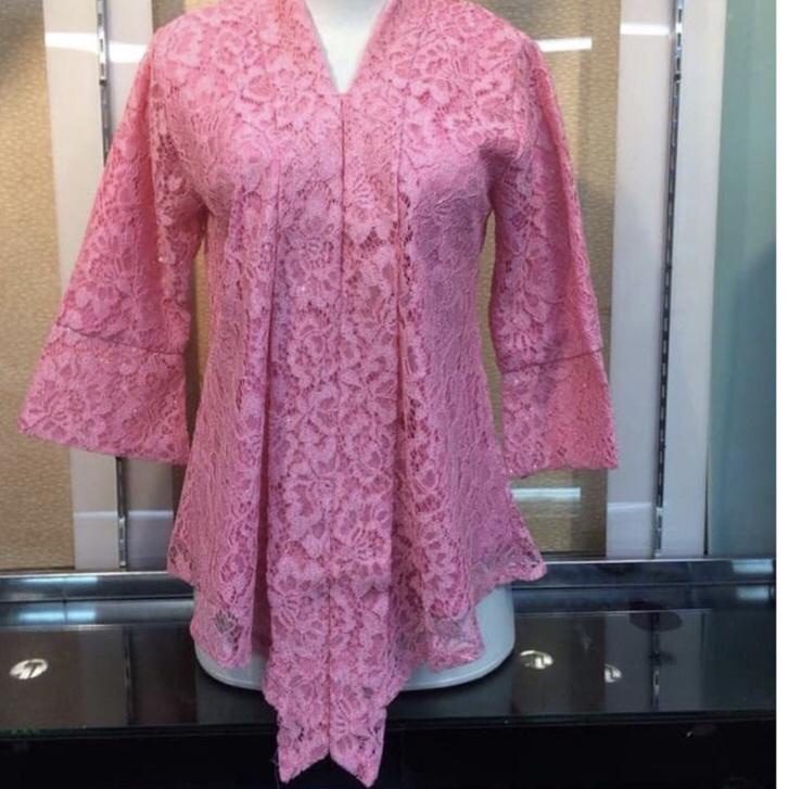✅Viral Atasan Kebaya Brukat Atasan Kebaya Kartini Atasan Kebaya Kutubaru polos floy Aneka Warna keba