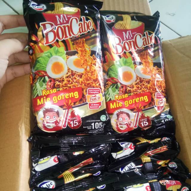 

Paket 3pcs Mie bon cabe level 15