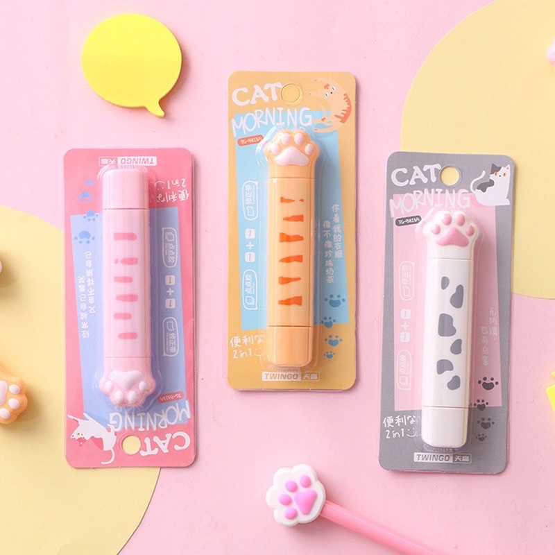 

Tipex Kertas 2 Sisi Multifungsi Motif Cute Animal Paw Untuk Kantor / Pelajar / Kuliah