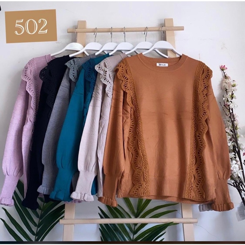 (?TERMURAH ) RESTOCK LAGI ATASAN RAJUT IMPORT L 30 CANTIK