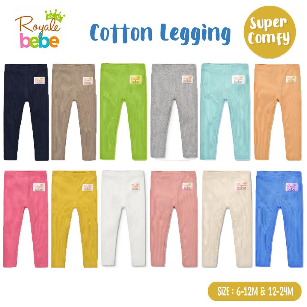 ROYALE BEBE Cotton Celana Legging Super Royale Bebe 0-24 Bulan