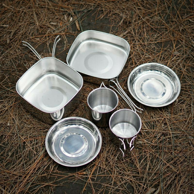 COOKING SET CAMELWILL ISI 6 CW-304/ ALAT MASAK CAMPING CW-304 / COOKINGSET - NESTING CAMPING