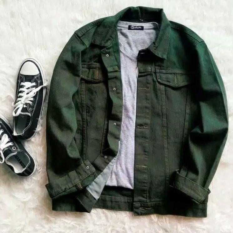 ✿ CUCI GUDANG JAKET LEVI PRIA WANITA RIPPED SKINNY JEANS HIJAU ARMY STRETCH SOFT JEANS PEKAT DENIM K
