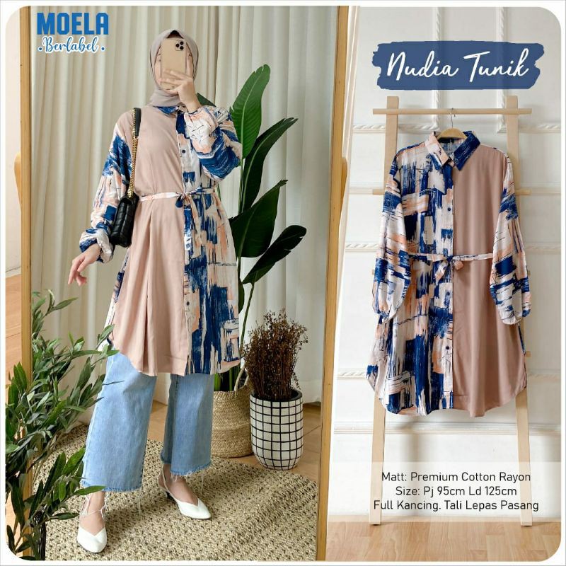 nudia#fija#adisa tunik  ori moela