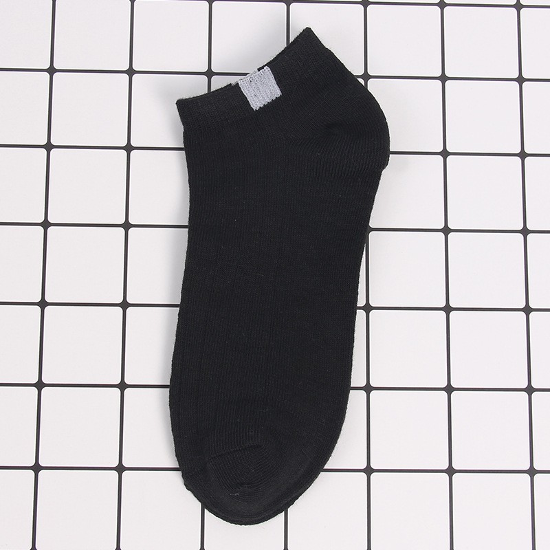 【CT】Kaos Kaki Polos 6 Garis Unisex Fashion Wanita/Pria Kaos Kaki  Murah #kk 16-Hitam