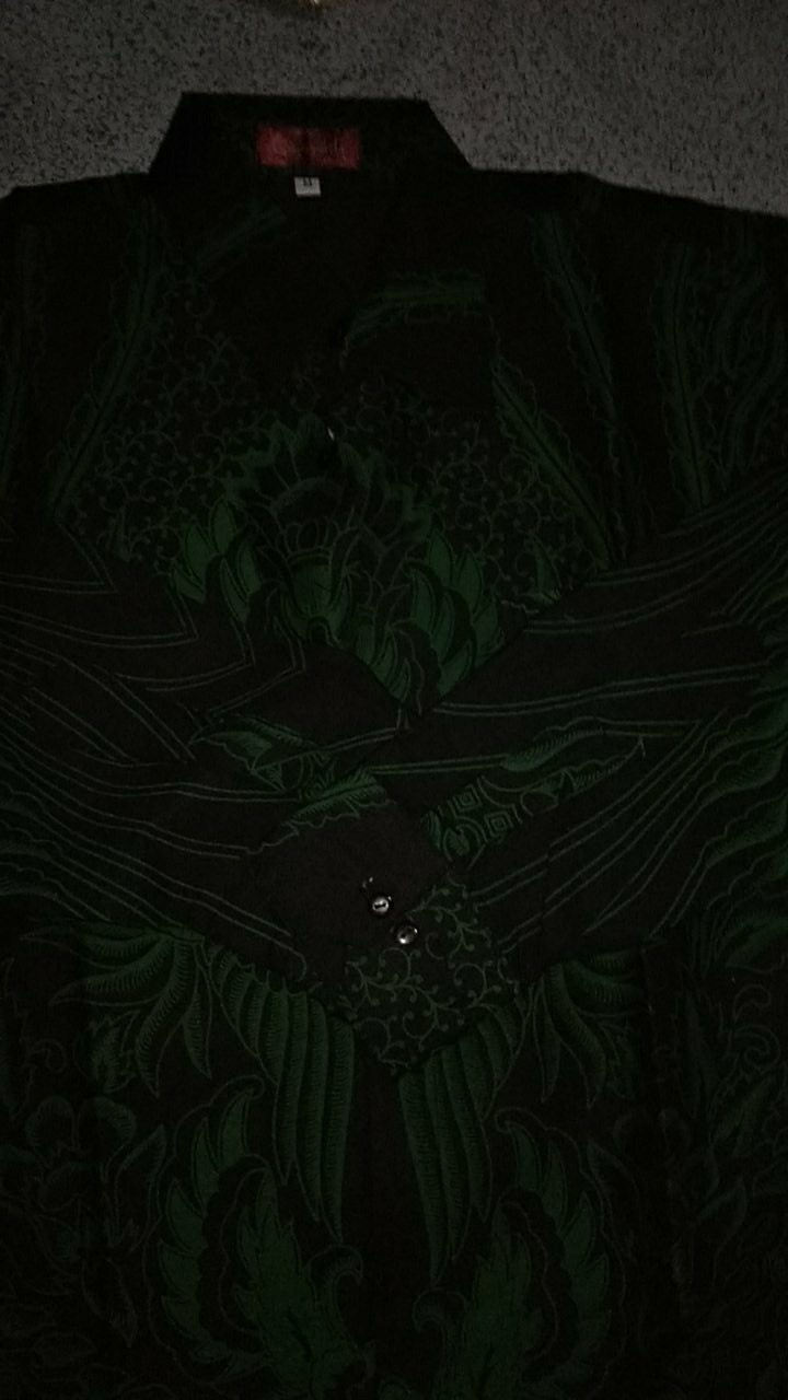 Argawibawa Ijo Panjang Kemeja Batik Pria Full Furing Katun Sragenan