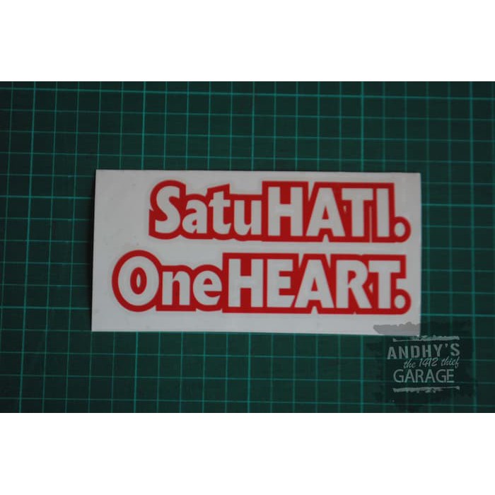 Sticker / Stiker Satu Hati One Heart Honda