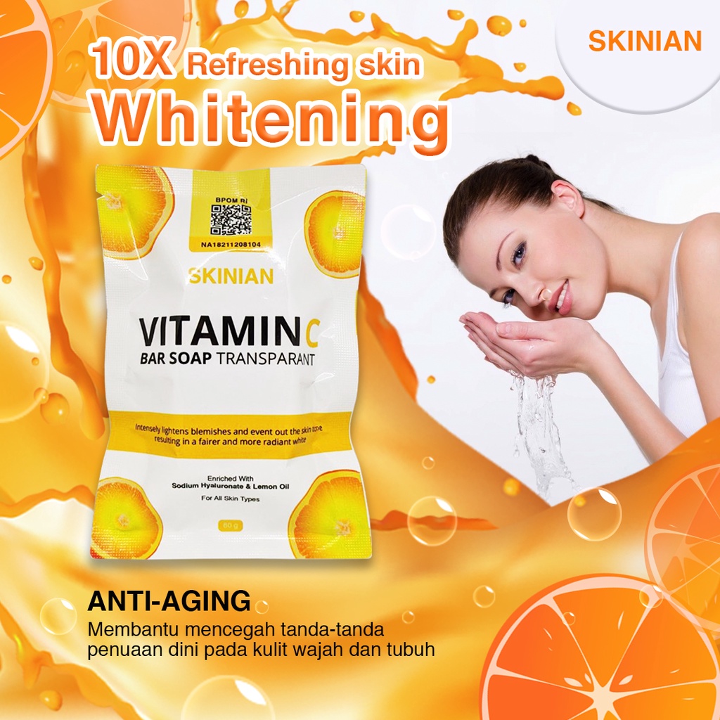 Jual Bpom Sabun Wajah Vitamin C Glowing Pencuci Muka Pria Wanita Vit C