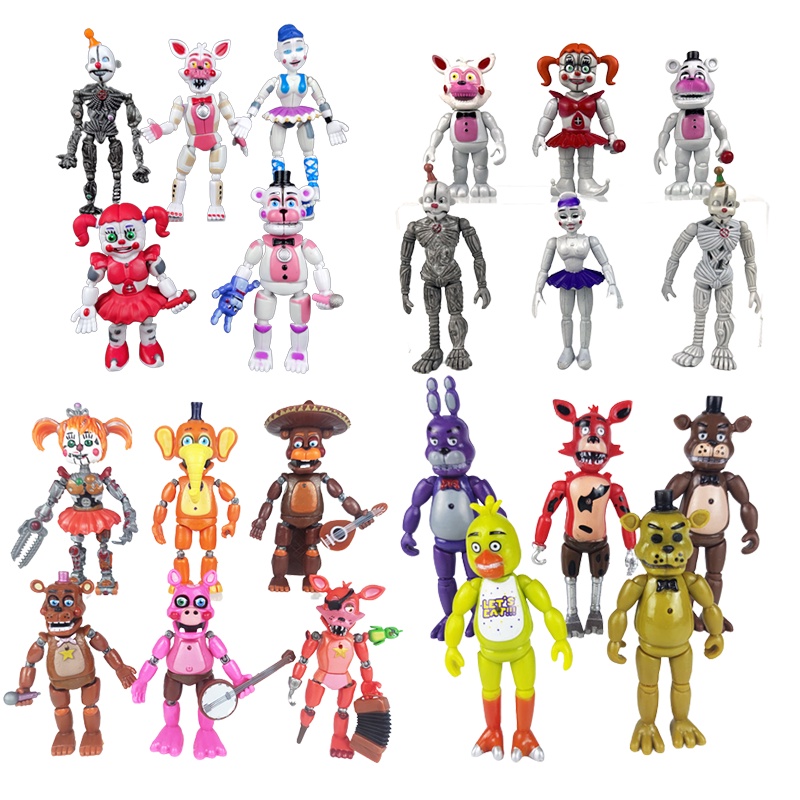 Ready Stock !!! FNAF Action Figure Security Breach Five Nights at Freddy's Action Figure Toy