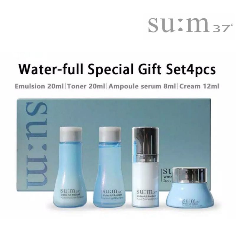 SU:M37 - Waterfull Radiant Gift Set / Trial Kit 4pcs [ SUM37 SUM 37 SU:M 37 ]