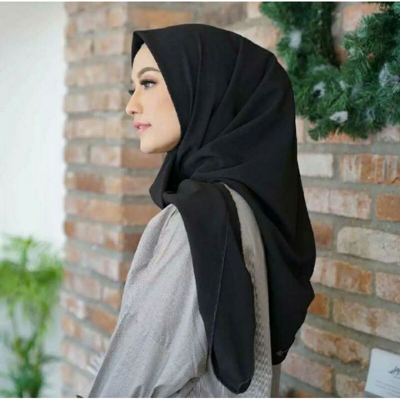 jilbab voal segi empat  polos umama scraf