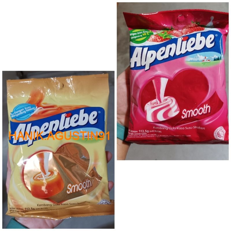 

Permen Alpenliebe Original & Strawberry Kemasan Bag 125 gram (Isi 50)