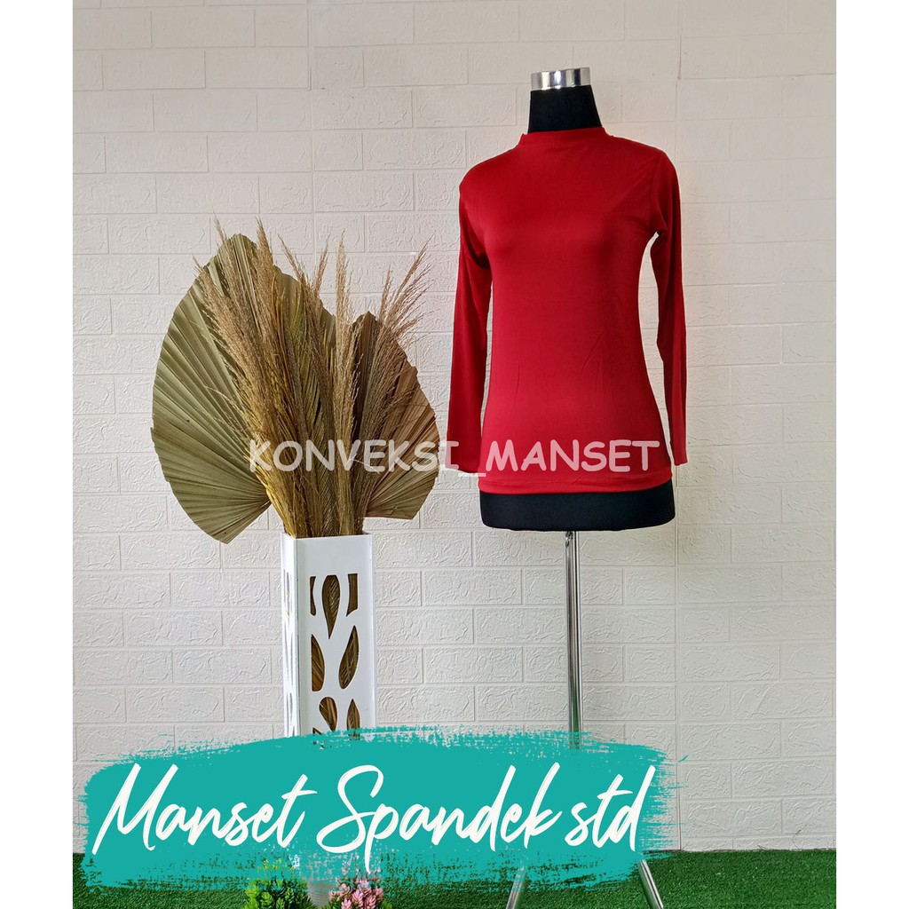 MANSET BAJU BAHAN SPANDEK LICIN  INNER SPORT OLAHRAGA SIZE STANDAR DAN JUMBO BISA COD