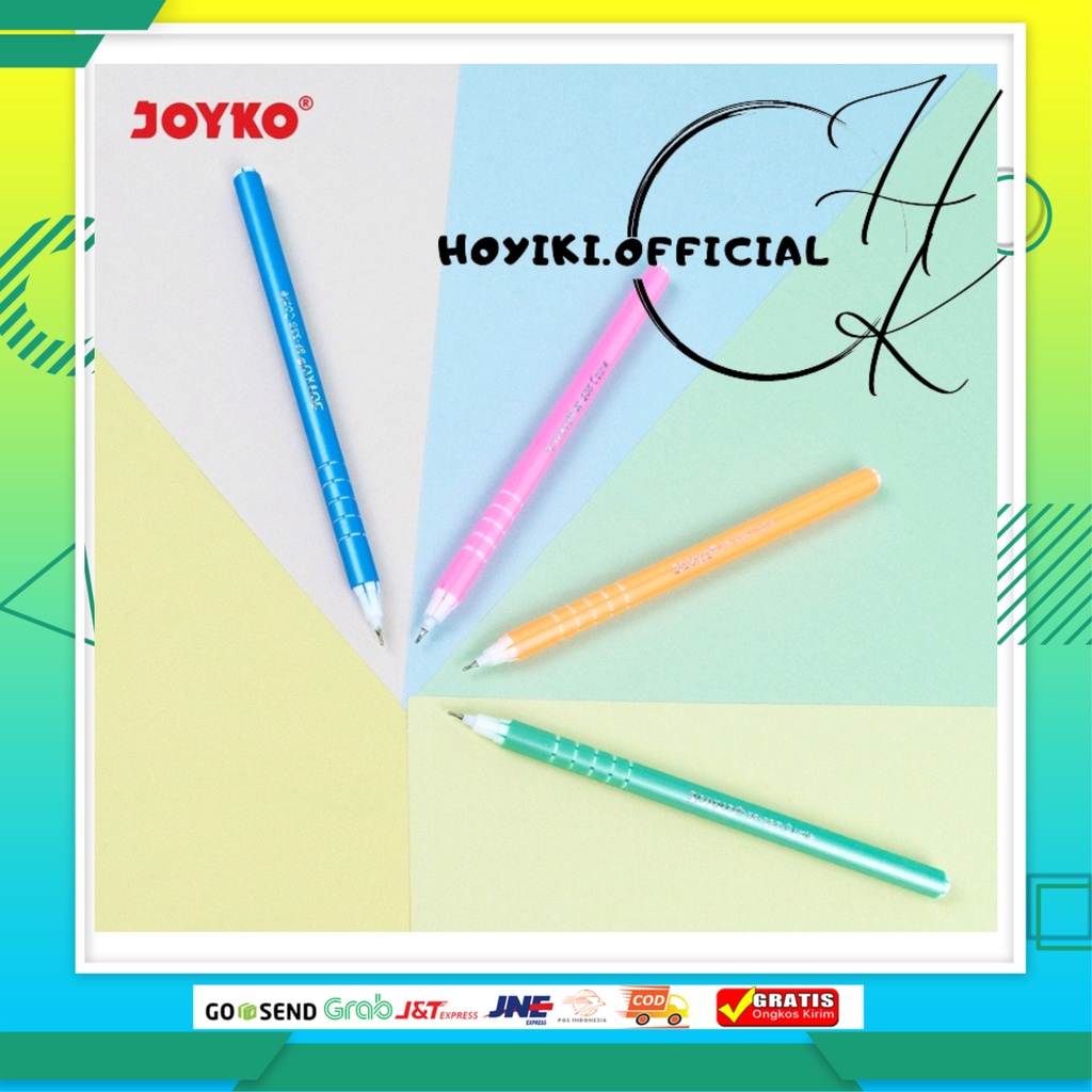 

JOYKO Ball Pen Pulpen Pena Joyko BP-335 Cozie 0.5 mm 1 Box 12 Pcs