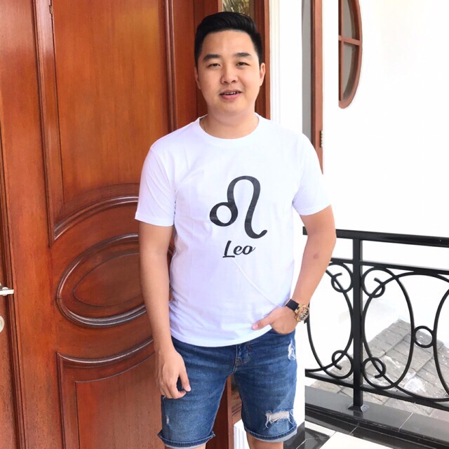 T-shirt zodiac / kaos cowok zodiac Leo / baju pria zodiac Leo / tumblr tee zodiac Le