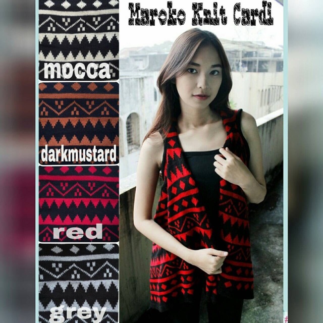 Maroko Knit Cardi / Cardigan Wanita / Blazer Korea