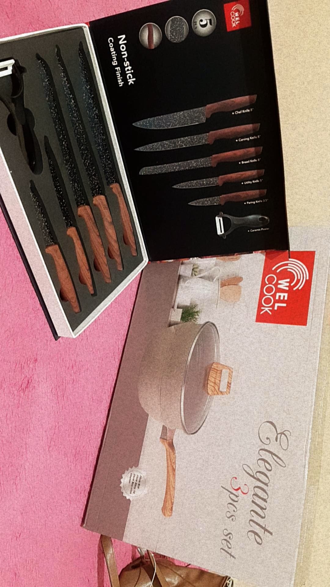 Welcook Marbel Knives Pisau Dapur Set 6 Pcs