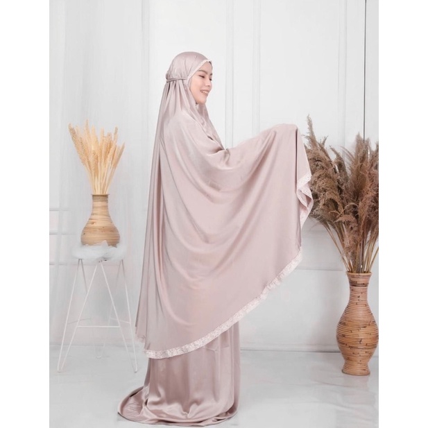 Mukena armani silk polos