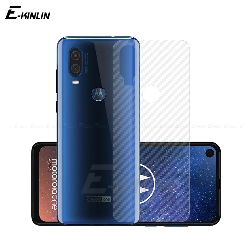 Skin Carbon Motorola One Action / Fusion+ / Hyper / Macro / Zoom Antigores Back Cover
