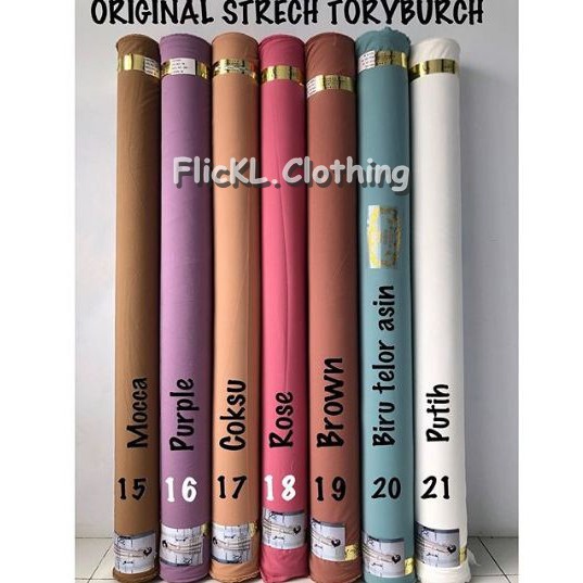 Bahan Kain Torry Burch Stretch Original Rollan