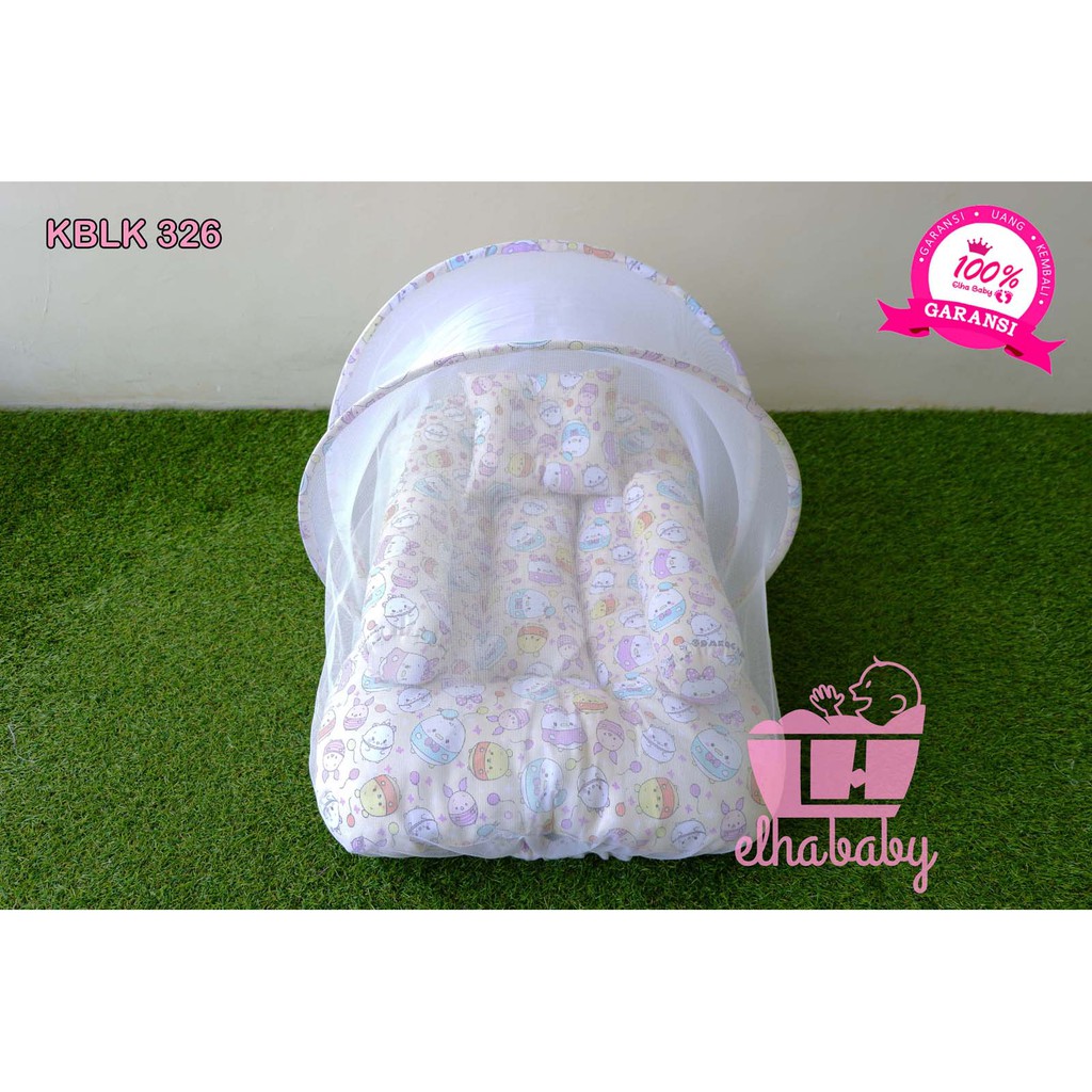 PROMO kasur bayi lipat Lucu Unik murah set kelambu motif Bonus Tas | Perlengkapan baby baru lahir123